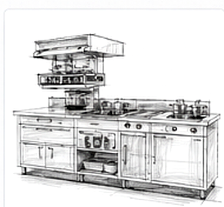 Compact line unit design sketch