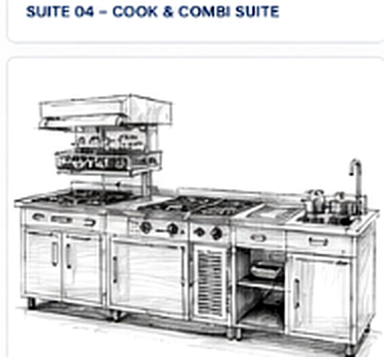 Flexible cookline design sketch